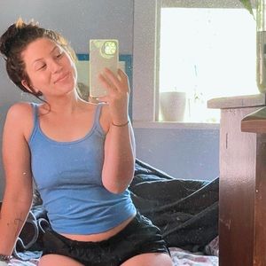 Blue tank top, medium